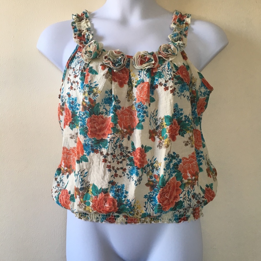 Dress Barn floral tank-XL.
